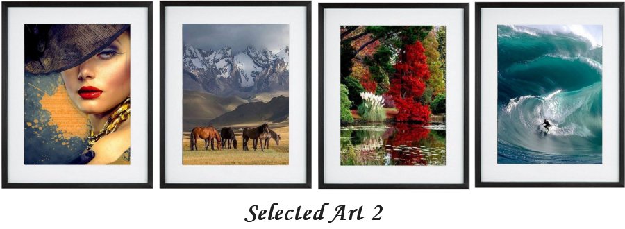 Selected Art 2 Framed Prints